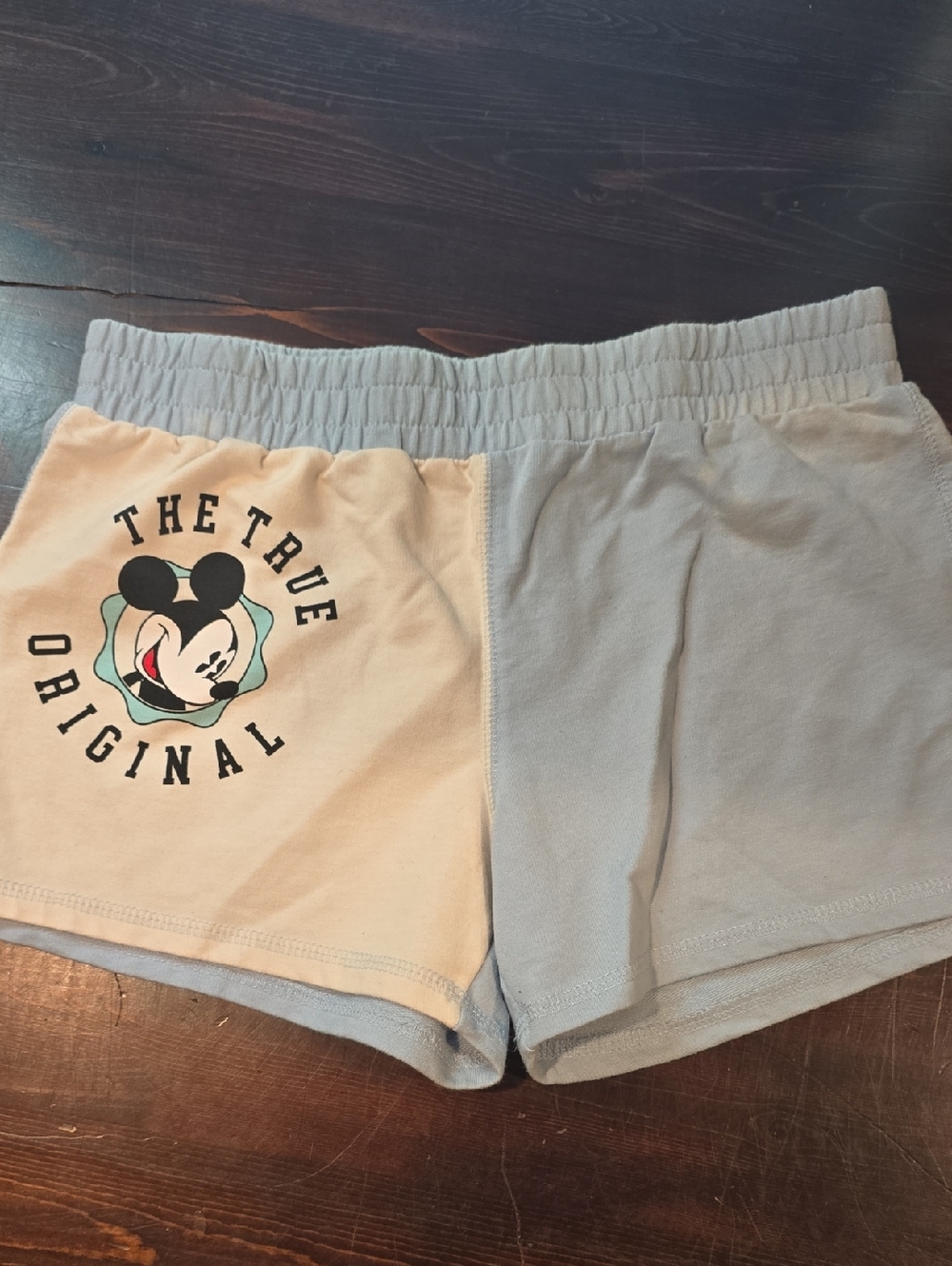 Disney Mickey Mouse Colorblock Lounge Shorts "True Original" - Size Medium